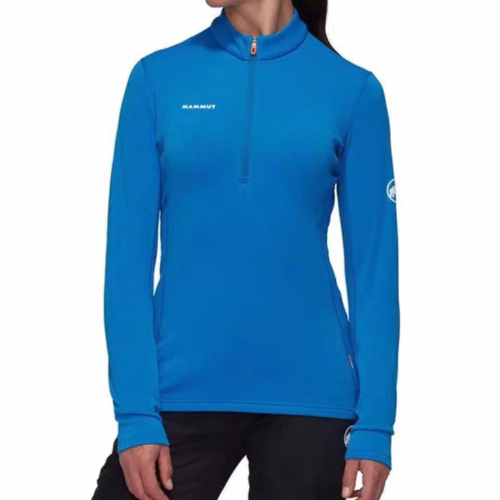 NWT Mammut Bright Blue Quarter-Zip Pullover Size S